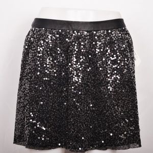 eric + lani Shiny Black MiniSkirt w/Sequins (11)